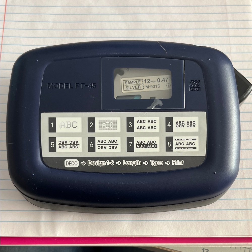 Brother P-touch Label Maker in Navy Blue - Picture 2 of 5